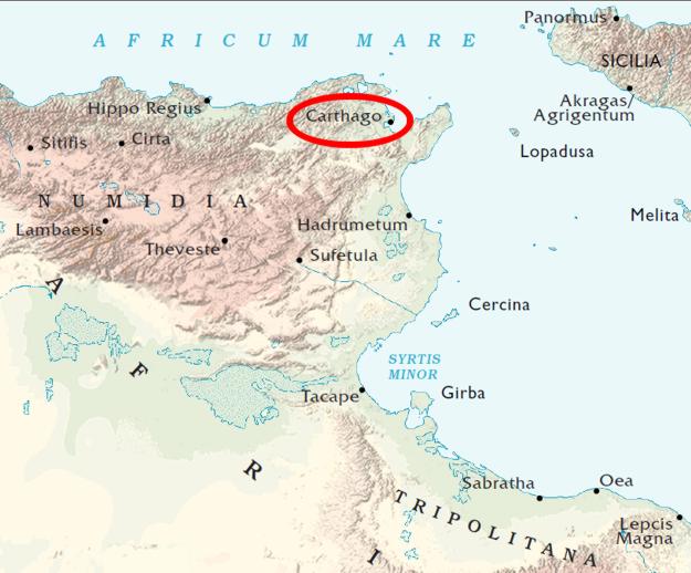  Map Carthage 