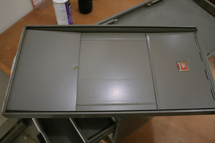 drawers with riveted flaps